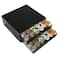 Mind Reader Flower Pattern Black 72 Capacity Double Coffee Pod Metal Mesh Storage Tray